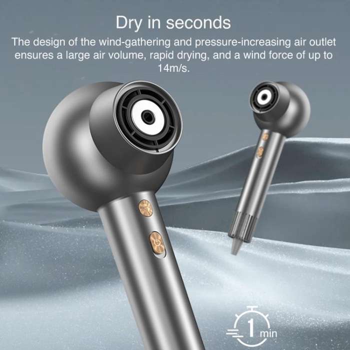WG-F01 LED Digital Display Smart Frequency Conversion Negative Ion High Speed Hair Dryer, UK Plug...