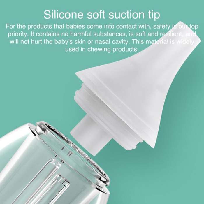 FY-B203 Baby Electric Nasal Aspirator Baby Nose Cleaning Device, EU Plug(White)