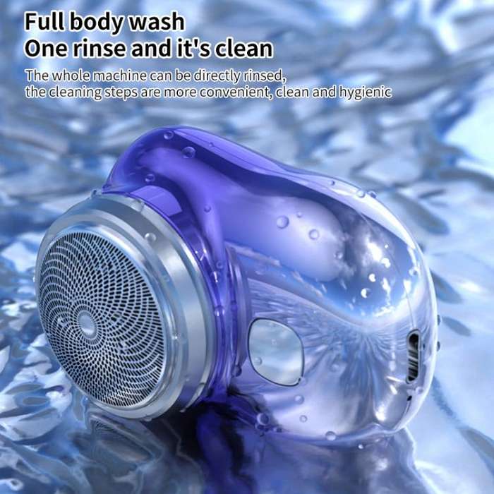 WG-P10X Portable Rechargeable LED Digital Display Electric Shaver(Silver)