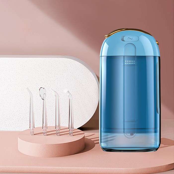 FY-B302 Smart Oral Teeth Irrigator Portable Retractable Electric Water Flosser, 200ml Water Tank(...