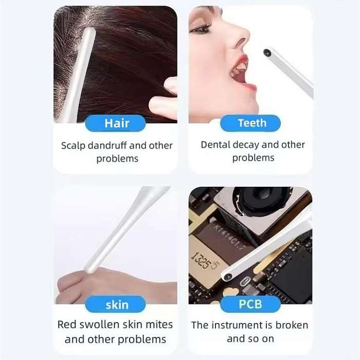 FY-B800 Visual Oral Observation Instrument Wireless WiFi HD Oral Endoscope(White)