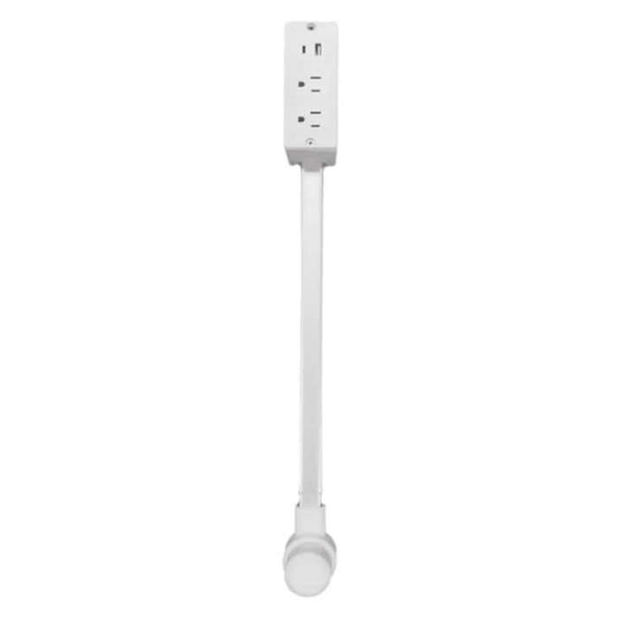 US Plug Power Outlet Extender Power Socket Extension Tool With USB / Type-C Fast Charging(White)