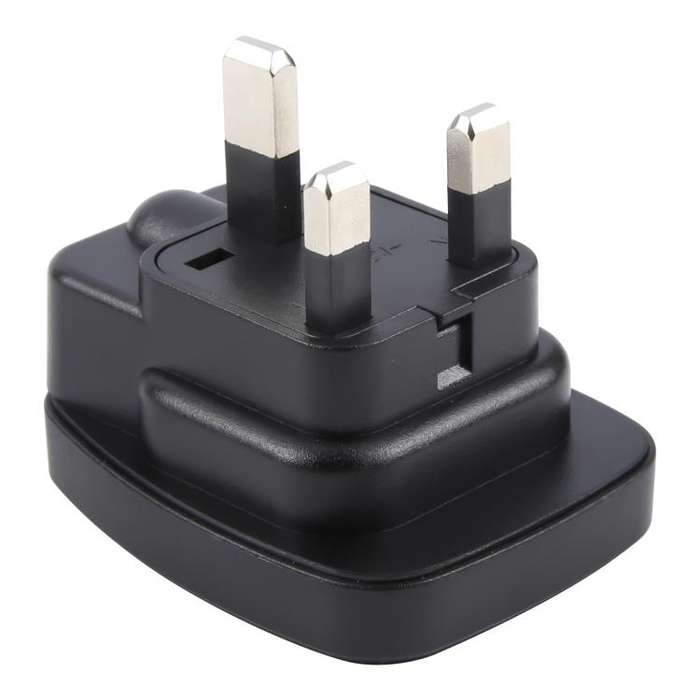 WSA-7 UK Plug Global Travel Universal Adapter with Safety Shutter(Black)