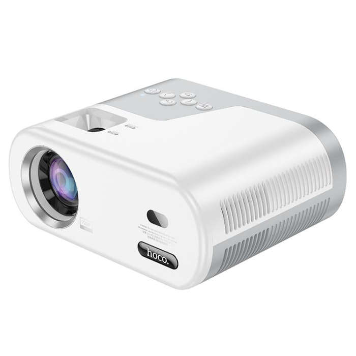 hoco DT2 1280x720P 140ANSI Smart WiFi Bluetooth Projector Android Version, EU Plug(White)