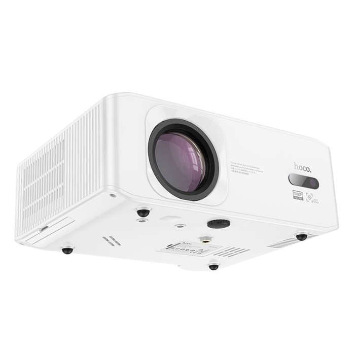 hoco DT3 1920x1080P 370ANSI Smart Electric Focus Projector Android Version, EU Plug(White)