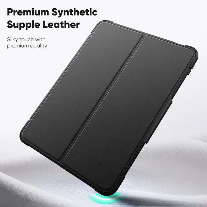 For iPad Air 11 2025 / 2024 Honeycomb Magnetic Rotation Holder Leather Smart Tablet Case(Black)