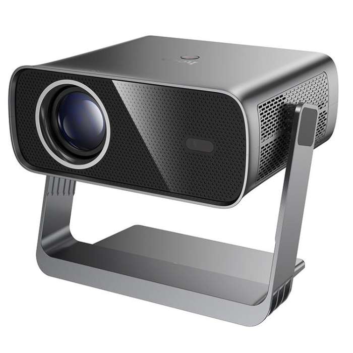 hoco DT5 1920x1080P 270ANSI Smart Electric Focus Projector Android Version, US Plug(Metal Grey)