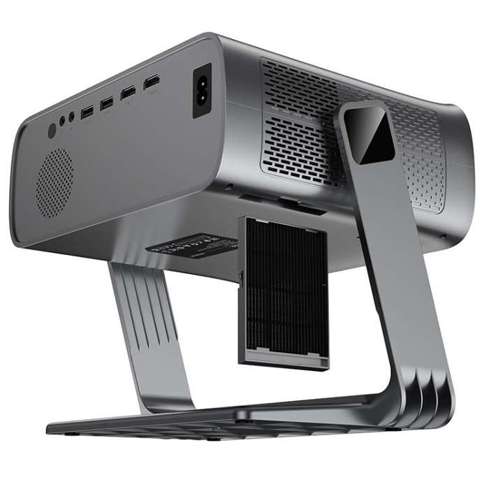 hoco DT5 1920x1080P 270ANSI Smart Electric Focus Projector Android Version, US Plug(Metal Grey)