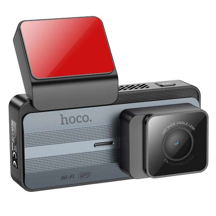 hoco DV11 2K 3.69 inch IPS Screen Display GPS Driving Recorder(Silver Grey)