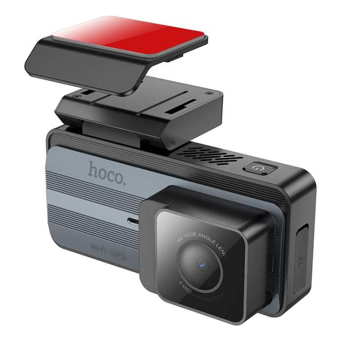 hoco DV11 2K 3.69 inch IPS Screen Display GPS Driving Recorder(Silver Grey)