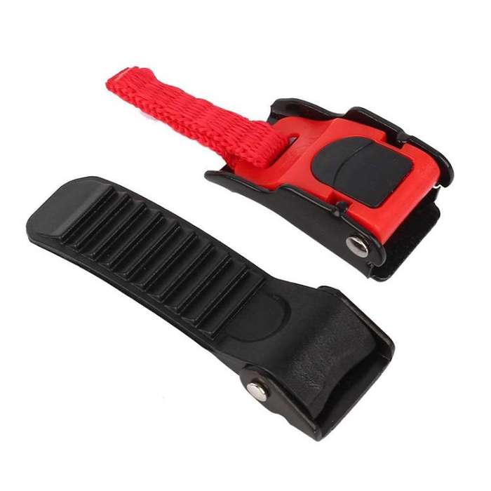 SOMAN QB12 Motorcycle Helmet Buckle Universal Quick Release Plastic Clip(Black Red)