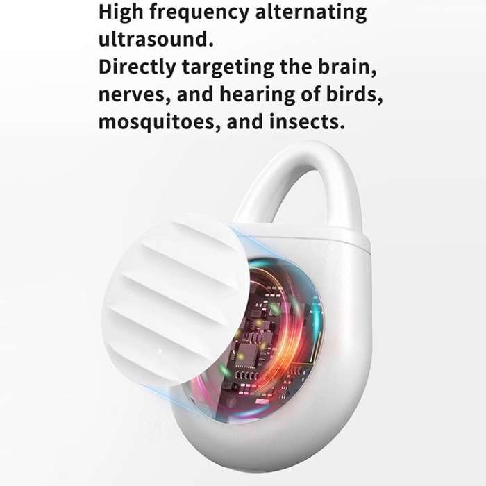 Car Ultrasonic Mosquito Repellent Multifunctional Mouse Repellent(White)
