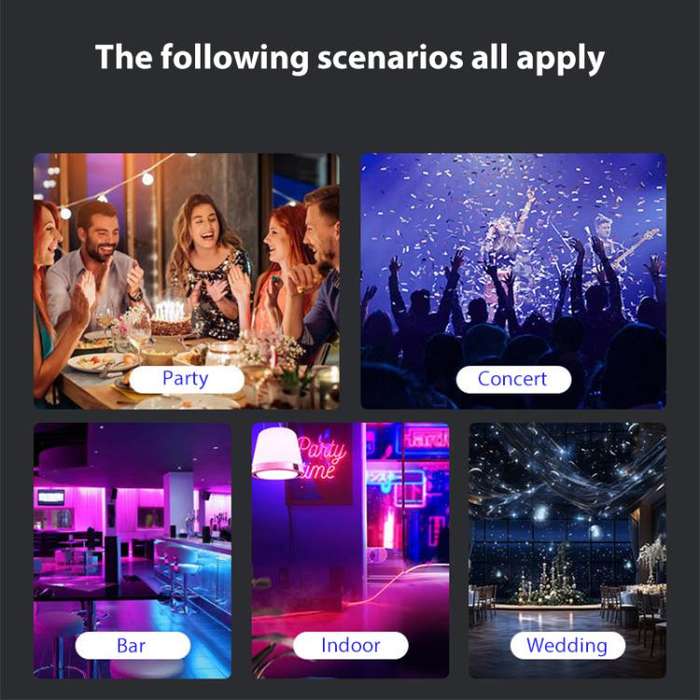 Remote Control Elliptical Starry Projection Lamp Atmosphere Light, Style:Basic Version(White)