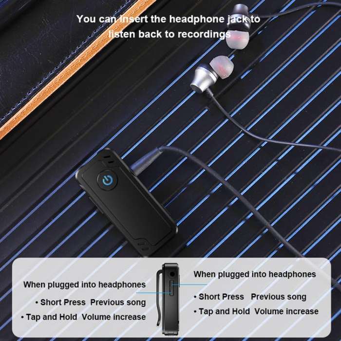 M01 Clip-on Digital Voice Recording Pen No Memory(Black)