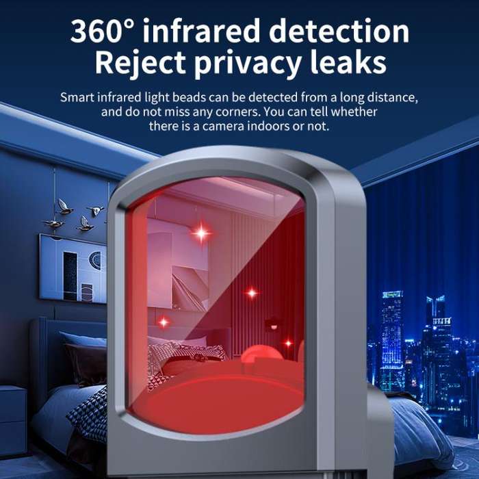 F16 AI Smart GPS Laser Detector Anti-sneak Camera Detector(Black)