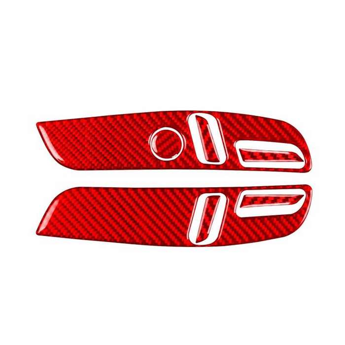 For Tesla Model 3 2023- 7pcs/Set Carbon Fiber Car Seat Adjustment Panel Decorative Sticker, Right...