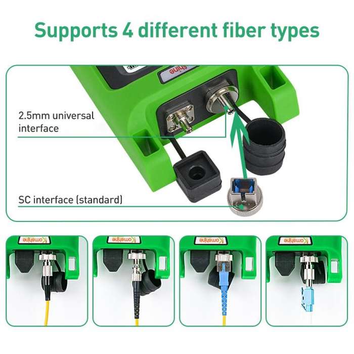 Komshine KPV-53 Optical Power Meter Fiber Loss Measuring Instrument, Model:KPV-53-A/-70dBm+6dBm