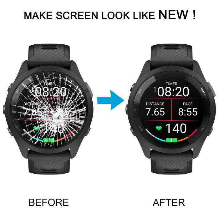 For Garmin Forerunner 265 46mm Original Front Screen Outer Glass Lens