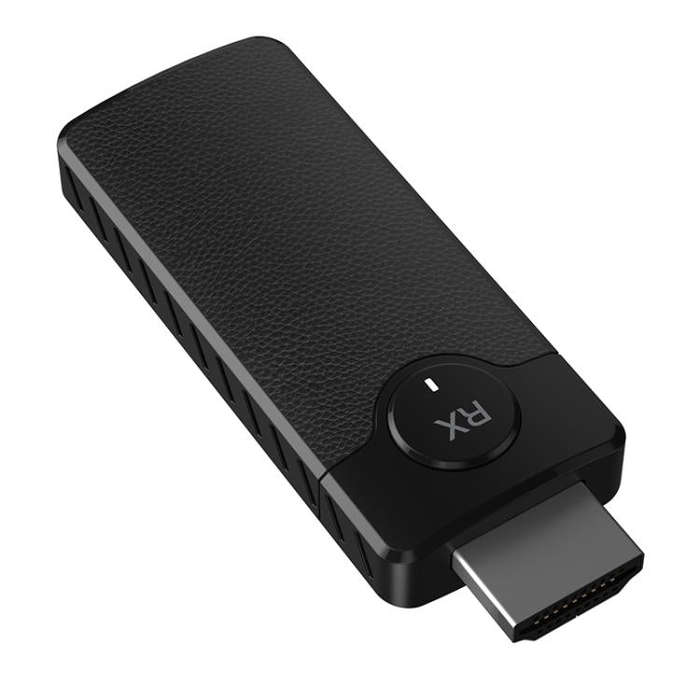 Q50 Leather Texture Wireless HDMI Video Transmitter and Receiver Extender Adapter(Black)