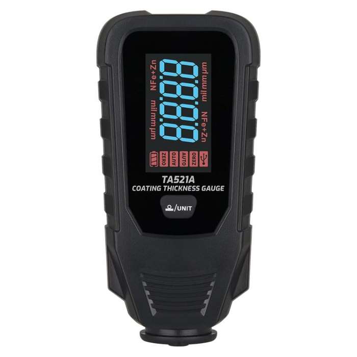 TASI TA521A Car Paint Film Meter Paint Surface Tester Coating Thickness Gauge(Black)