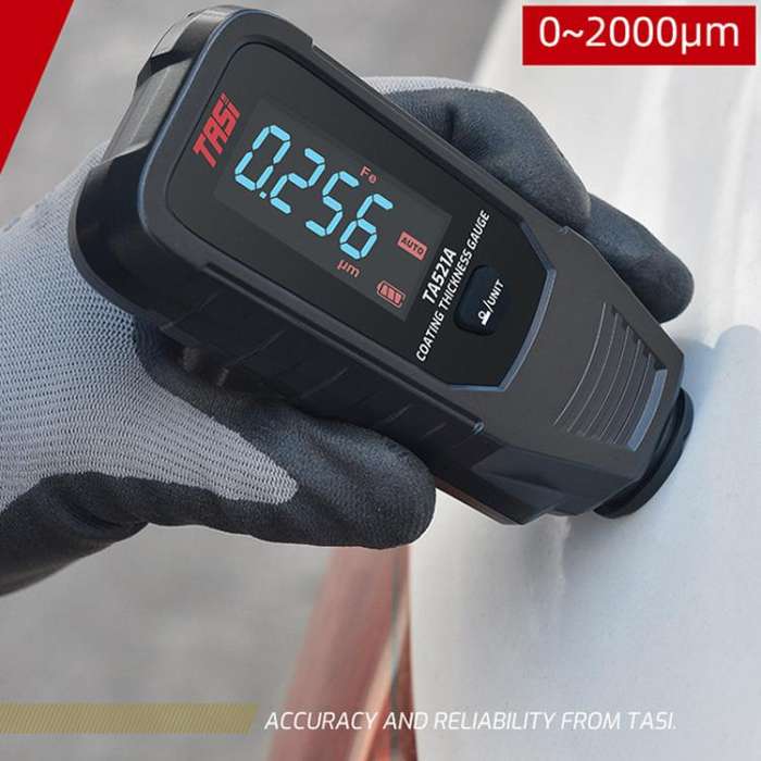 TASI TA521A Car Paint Film Meter Paint Surface Tester Coating Thickness Gauge(Black)