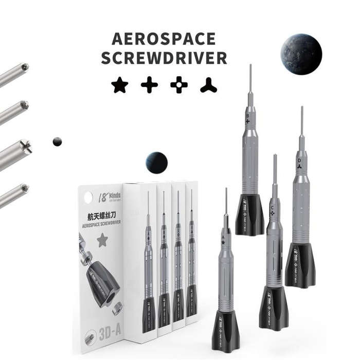 18 Kinds Aerospace 3D Anti-Slip Magnetic Screwdriver, Model:C External Cross
