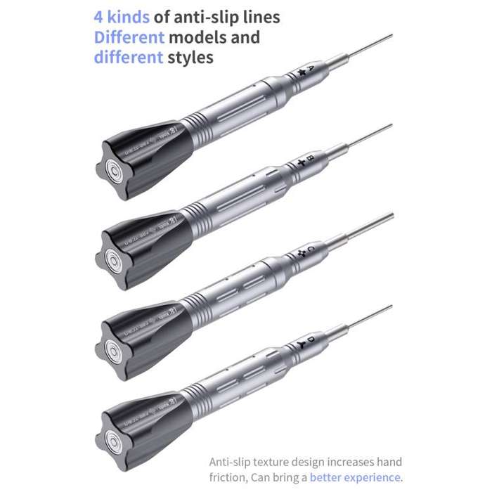 18 Kinds Aerospace 3D Anti-Slip Magnetic Screwdriver, Model:D Tri-Wing