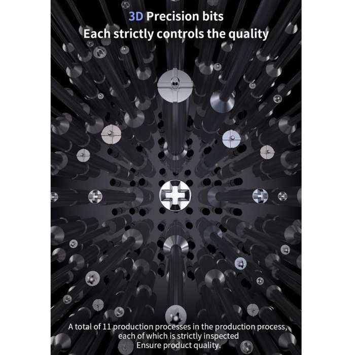 18 Kinds Aerospace 3D Anti-Slip Magnetic Screwdriver, Model:C External Cross