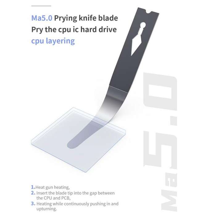 18 Kinds CPU NAND Chip Glue Removing Cleaning Repair Blades Kit