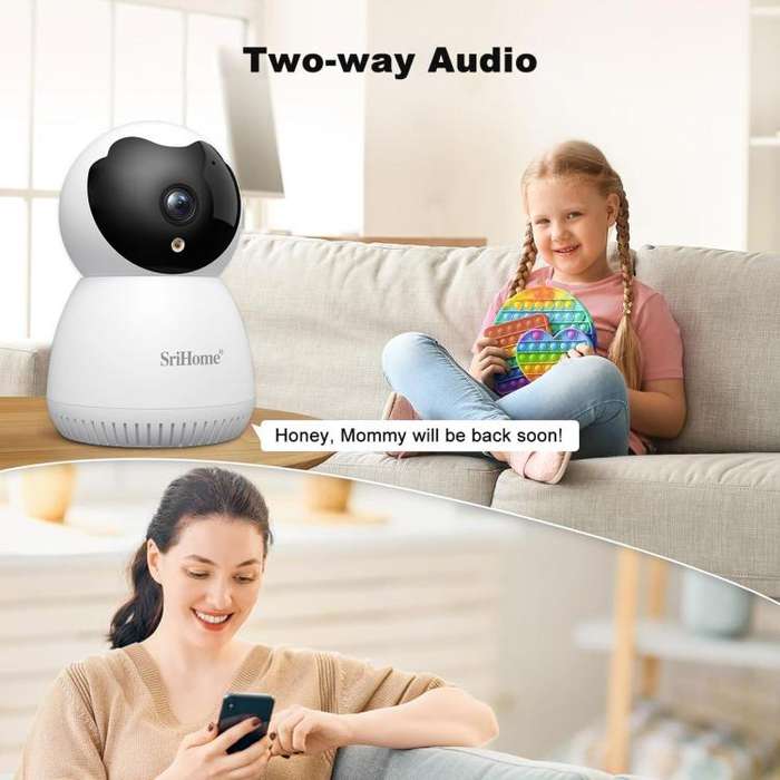 SriHome SH036 500W Pixel AI Smart HD Camera Supports Human Tracking(US Plug)