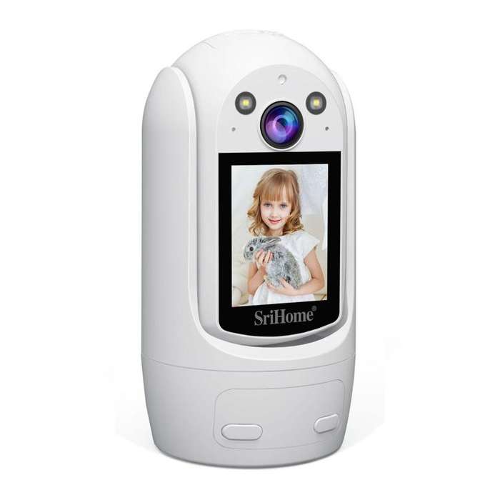 SriHome SH060 2MP 2.4 inch IPS Screen Smart IP Camera Supports Two-way Video Voice Call(EU Plug)