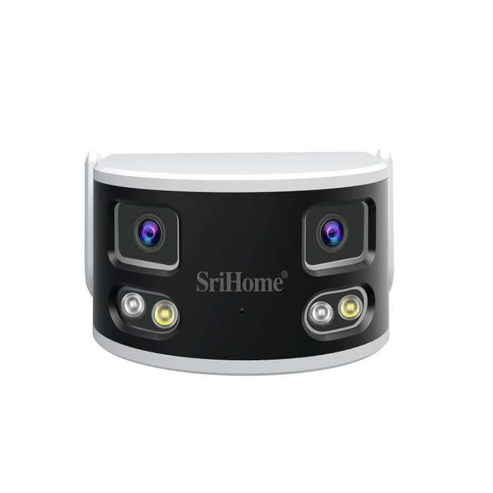 SriHome SH070 4MP Binocular Stitching Ultra-wide Angle Waterproof Camera Supports Full-color Nigh...