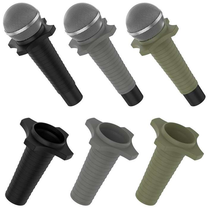 For Shure SM58 Without Switch Microphone Silicone Protective Cover(Green)