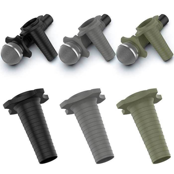 For Shure SM58 Without Switch Microphone Silicone Protective Cover(Dark Grey)