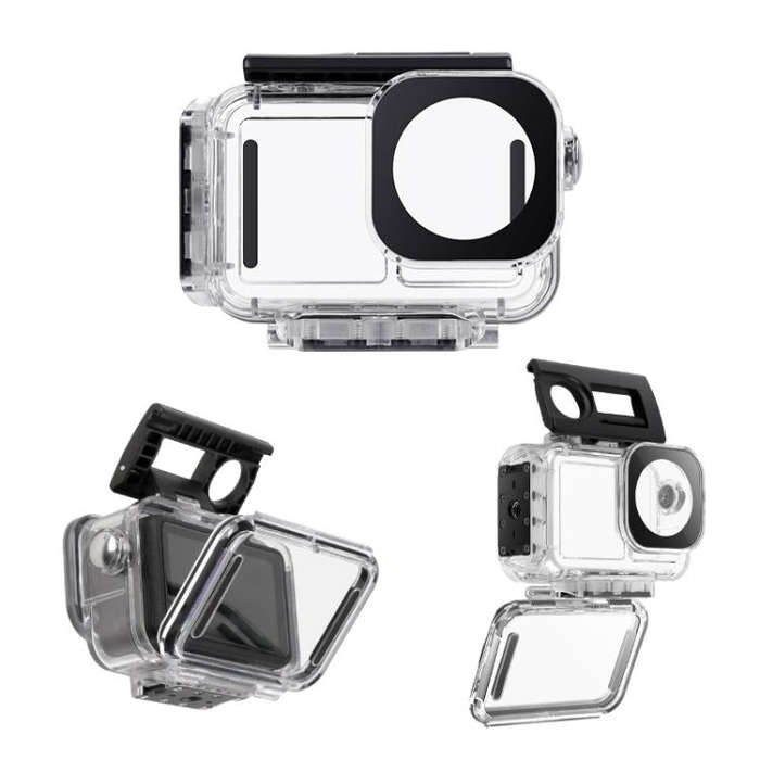 For DJI Osmo Action 5 Pro Magnetic 60m Waterproof Case Diving Case with Base + Gift Kit