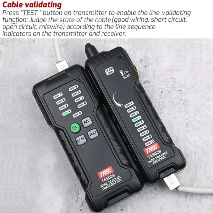 TASI TA502B Multi-function Network Cable Tester