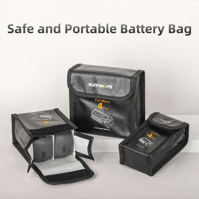 For DJI Mavic 4 Pro Sunnylife Battery Explosion-proof Safe Bag Protective Li-Po Safe Bag(For 1pc ...