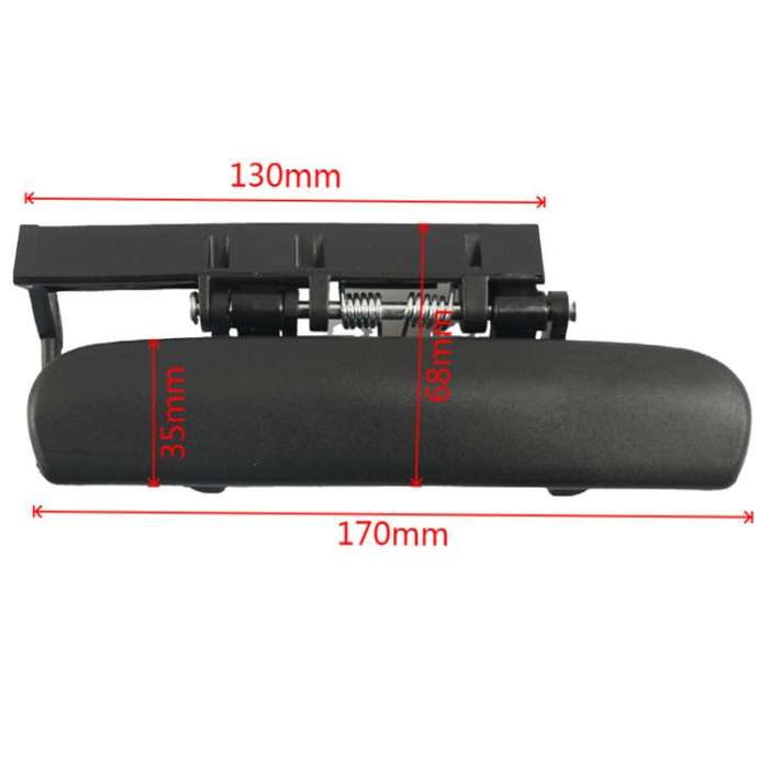 Car Right Door Outside Handle for Citroen Xsara 1997-2005 9101L9(Black)