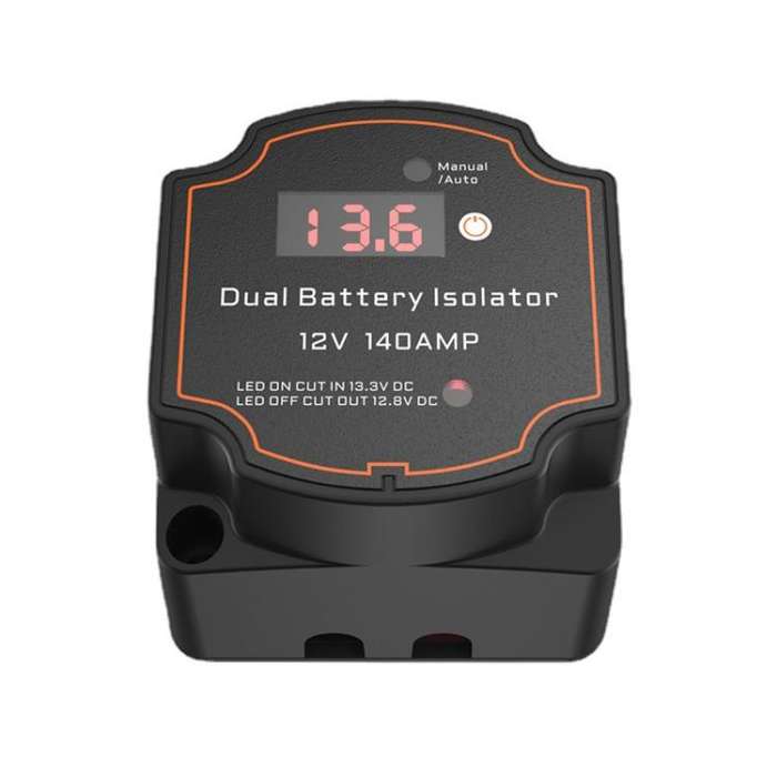 IP68 12V 140A Car Smart Dual Battery Isolation Controller with Digital Display Voltmeter, Type:7m...