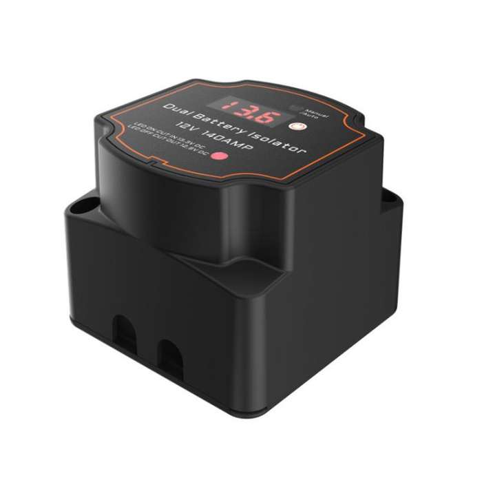 IP68 12V 140A Car Smart Dual Battery Isolation Controller with Digital Display Voltmeter, Type:7m...