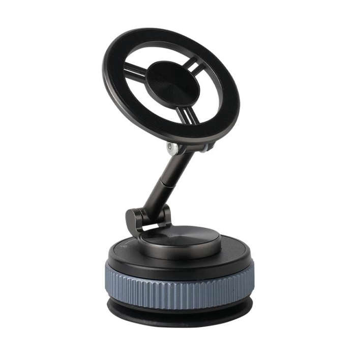 XZK104 2nd Generation Vacuum Adsorption Magnetic Folding Car Phone Holder(Gun Metal B Type)