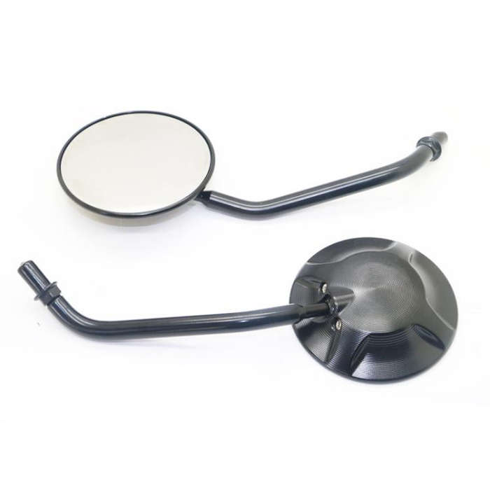 For Yamaha YZF 600 / YZF R6 2pcs/Set Motorcycle Modified Round Reflector Rearview Mirror(Black)