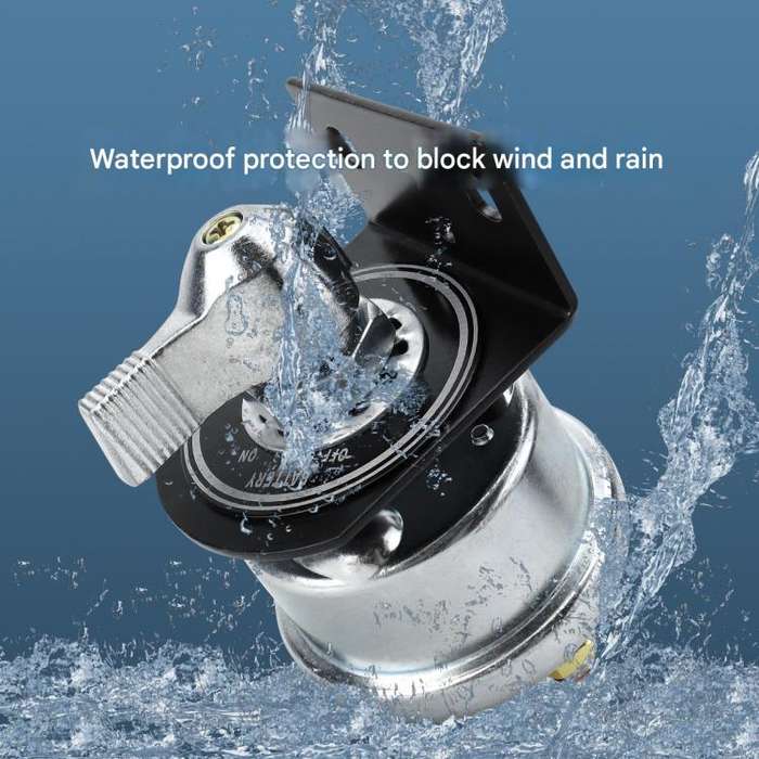 12-24V 200A High Current Battery Disconnect Switch with Bracket(Silver Handle)