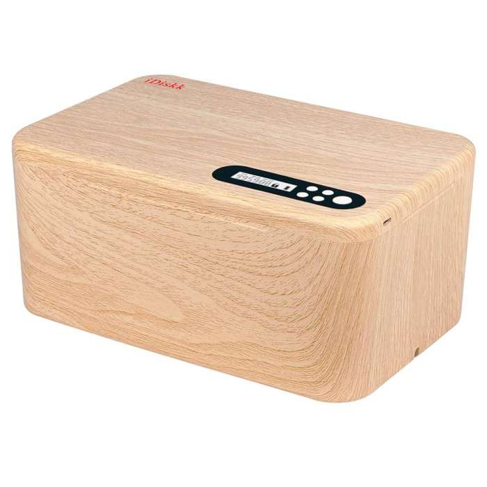 Smart Time Management Phone Self-lock Storage Box(Wood Grain)