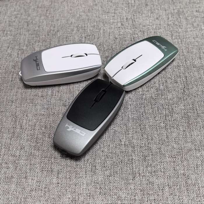 HXSJ M109 Mini Wireless Mouse, 3D Right, TF Card Reader, 4D Mute Buttons(Grey)