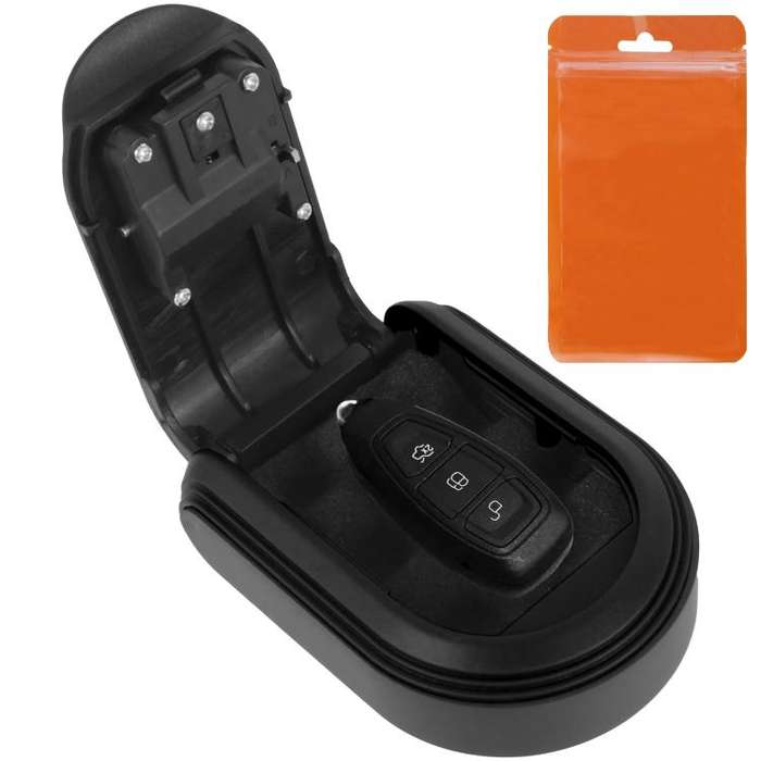 Car Magnetic Password Box Key Tool Storage Case(Black)