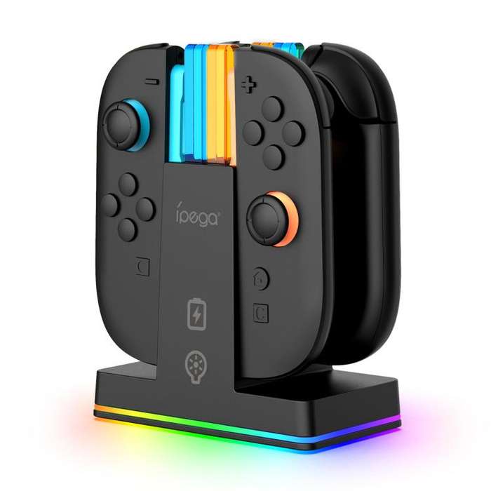 ipega Vertical Charging Station For Nintendo Switch 2 Joy-Pads(Black)