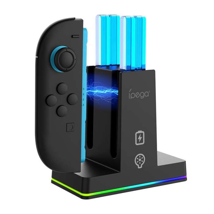 ipega Vertical Charging Station For Nintendo Switch 2 Joy-Pads(Black)