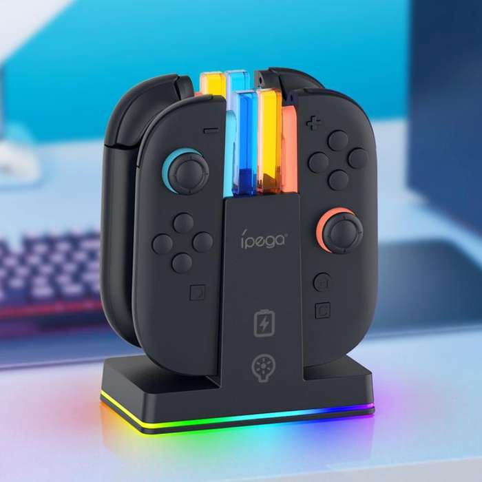 ipega Vertical Charging Station For Nintendo Switch 2 Joy-Pads(Black)