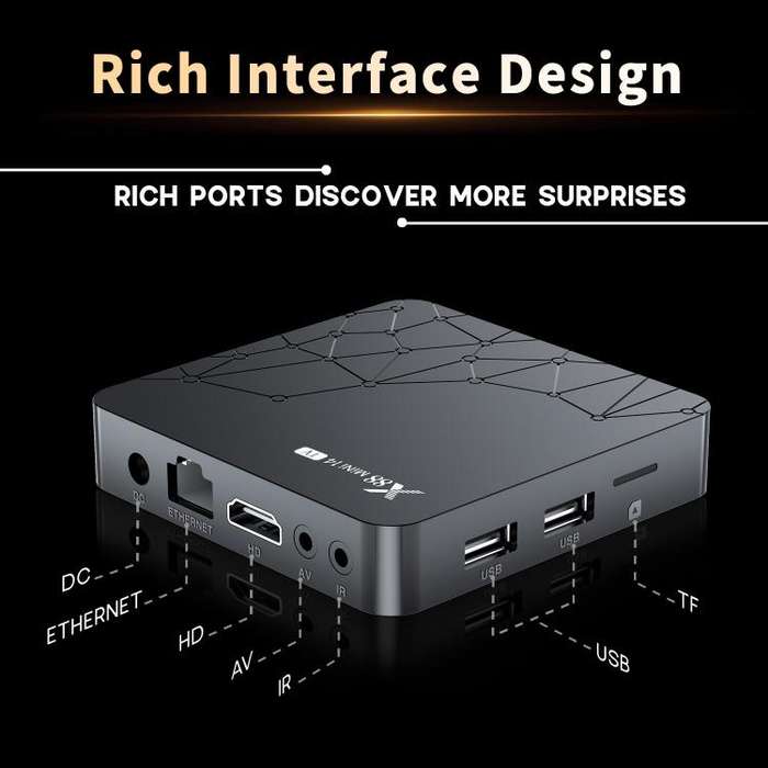 X88 mini 14 TV Android 14 Smart HD TV Box, RK3518 Quad-Core 64bit Cortex-A53, Memory:2GB+16GB(UK ...